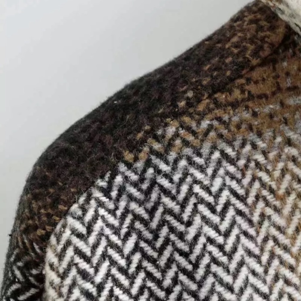 Fall Plaid Flannel Oversized Shacket Shirt Jacket - Picture 10 of 13